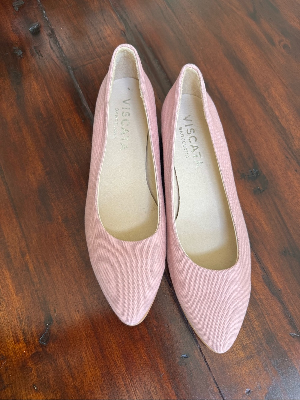 Viscata Barcelona Classic Pin Pointed Toe espadrille Wedge Flats 41